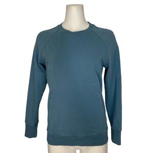 Lululemon Scuba Crew Sweatshirt 6 Utility Blue Long Sleeve Pullover Crew Travel